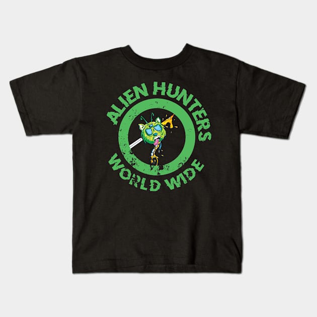 Alien Hunters Kids T-Shirt by Awesome AG Designs